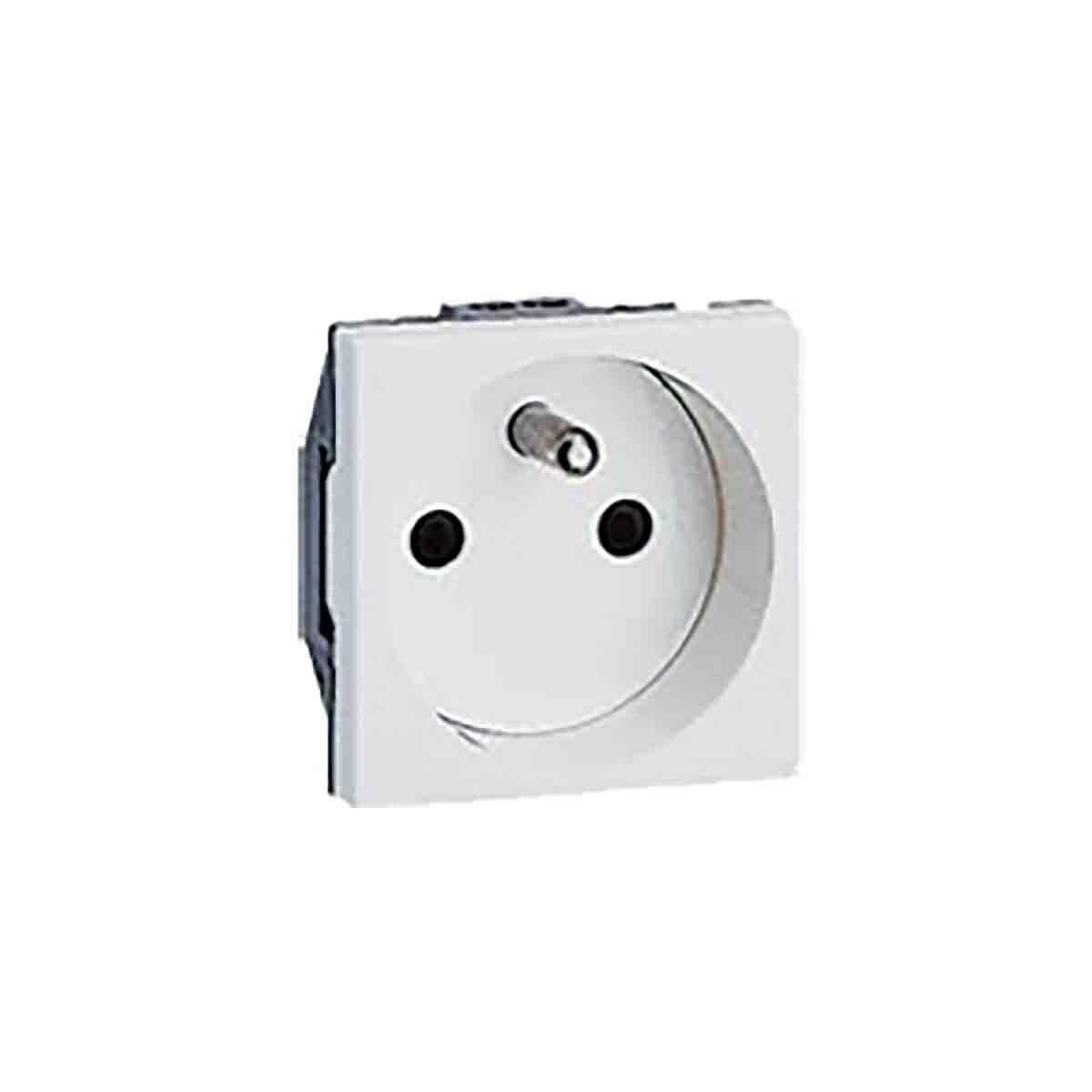 Prise simple vis 2P+T 10/16A 250V 2M LEGRAND 077111
