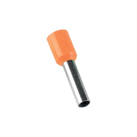 Embout de câblage 4 mm2 orange - Lot de 100 Pcs